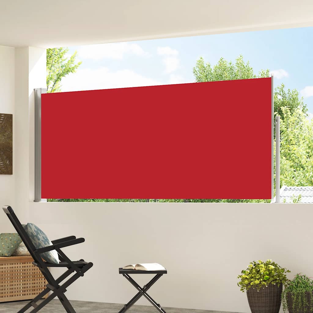 Toldo lateral retrátil 120x300 cm vermelho