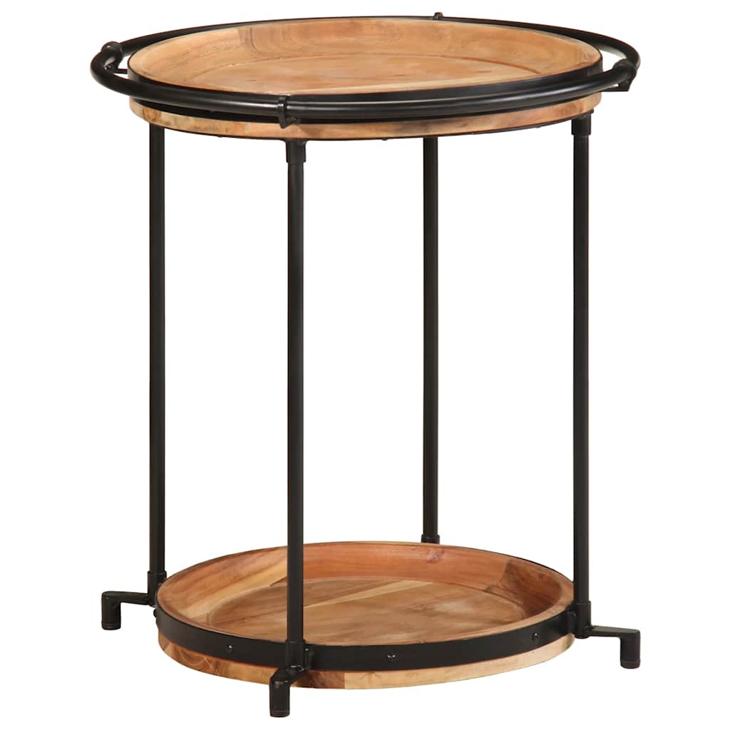 Mesa de apoio ø55x60 cm madeira de acácia maciça