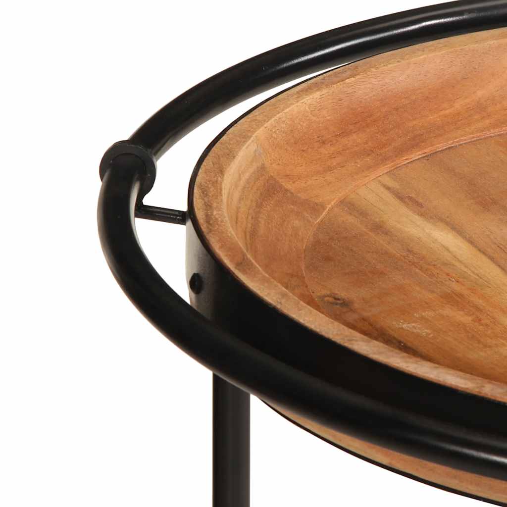 Mesa de apoio ø55x60 cm madeira de acácia maciça