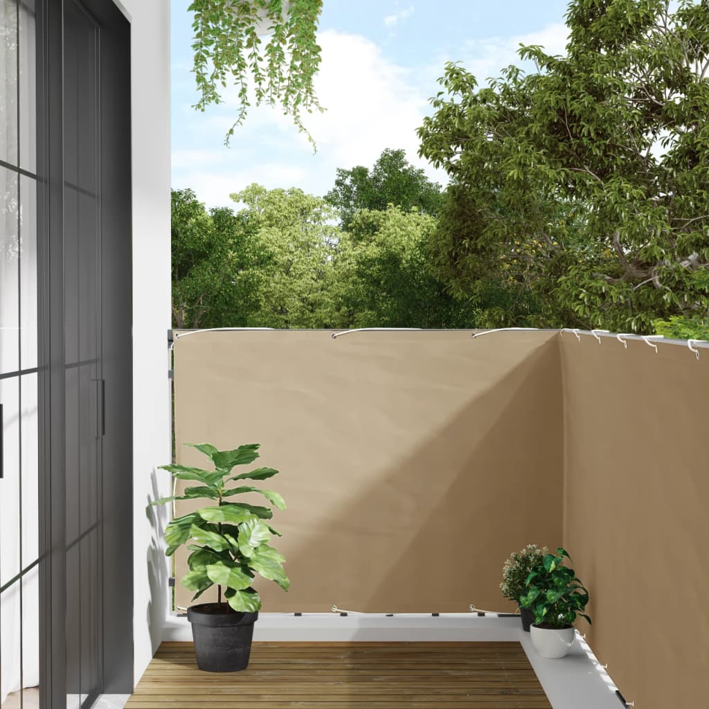 Tela de varanda 120x600 cm tecido oxford bege