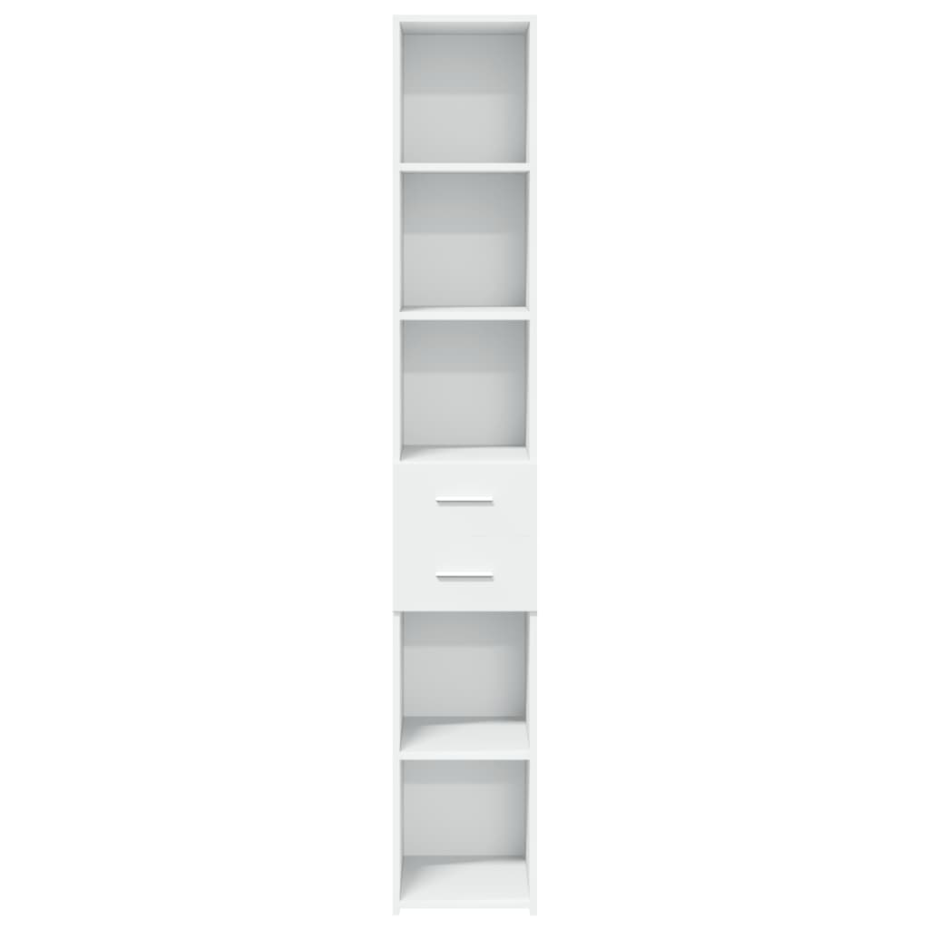 Armário alto 30x42,5x185 cm derivados de madeira branco