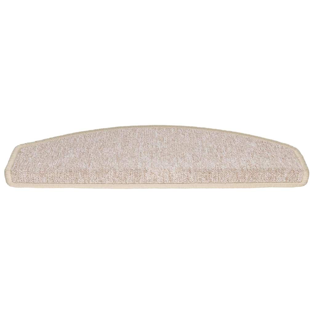 Tapetes de escada 30 peças 65x24x4 cm cinza-claro semicircular grande