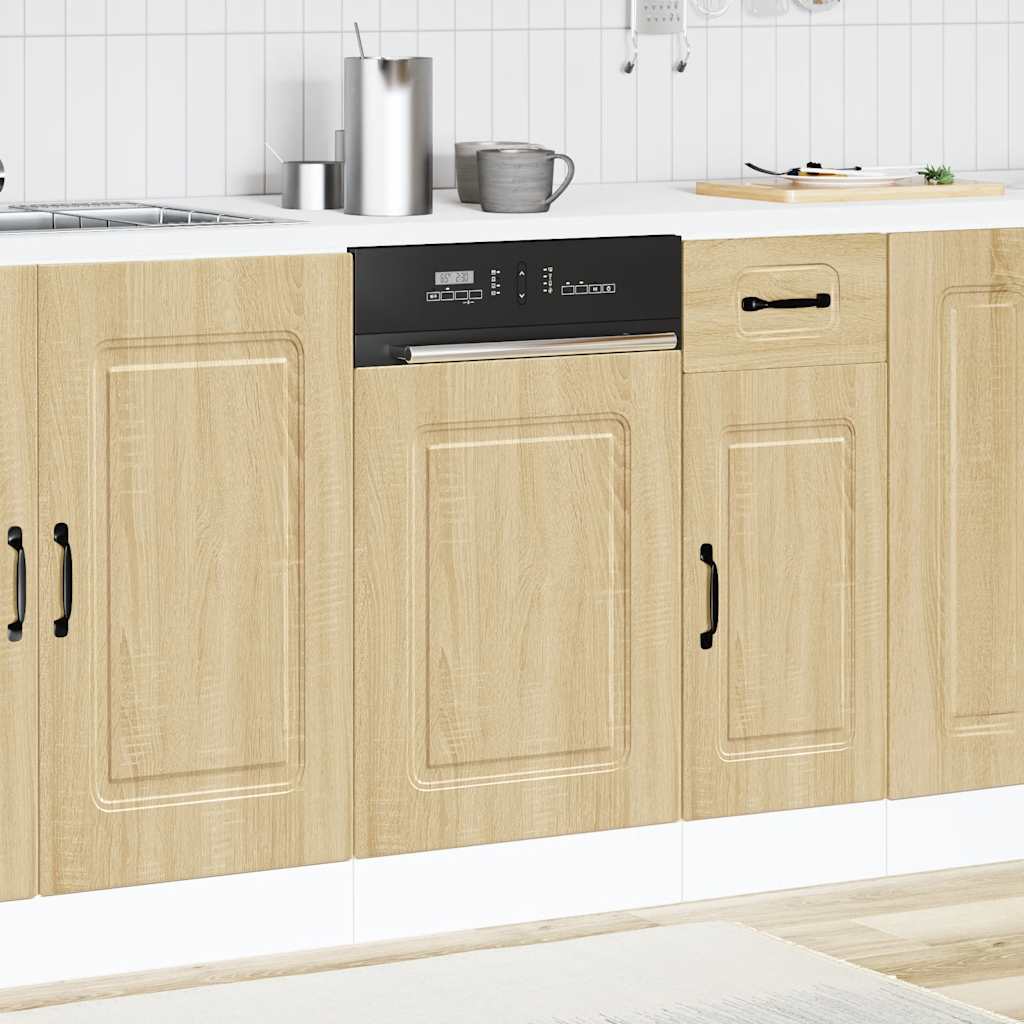 Painel máquina lavar louça kalmar 45x1,5x57 cm carvalho sonoma