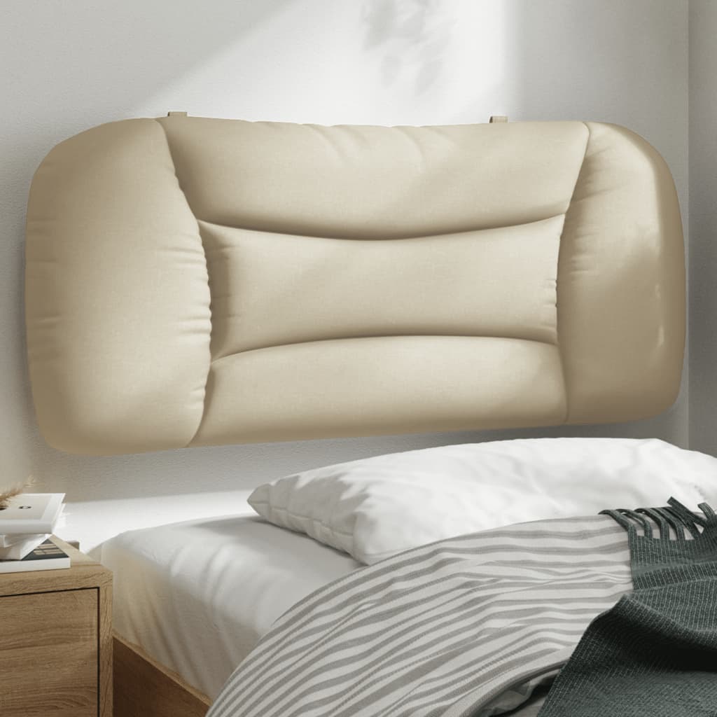 Almofadão de cabeceira hvar 80 cm tecido creme