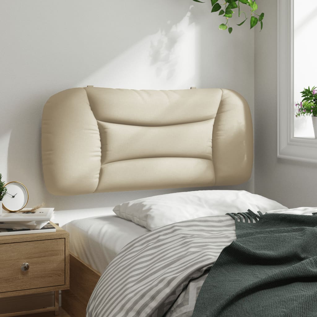 Almofadão de cabeceira hvar 80 cm tecido creme