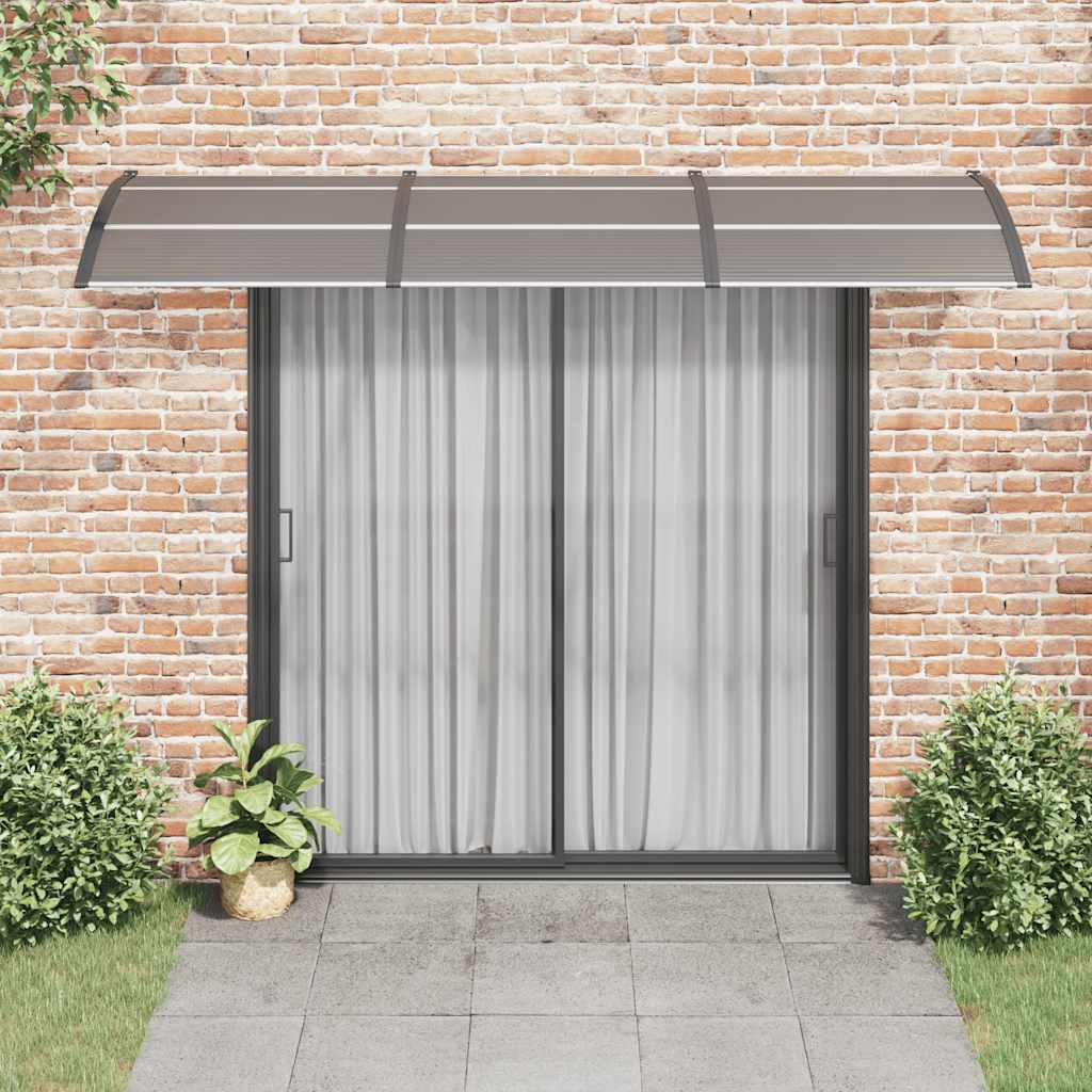 Toldo de porta 300x100 cm policarbonato preto