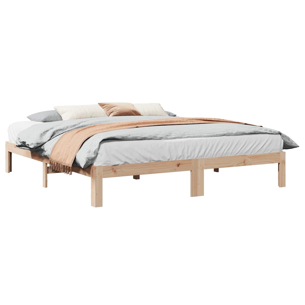 Cama sem colchão 180x200 cm madeira de pinho maciça