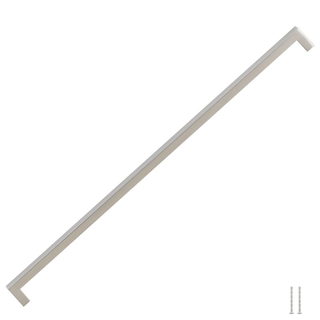 Puxadores para móveis 5 pcs 480 mm aço inoxidável prateado