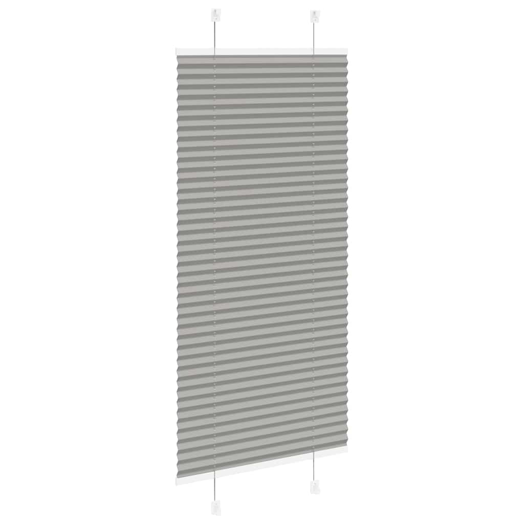Antracite plissada cega 55x150 cm largura tecido 54,4 cm