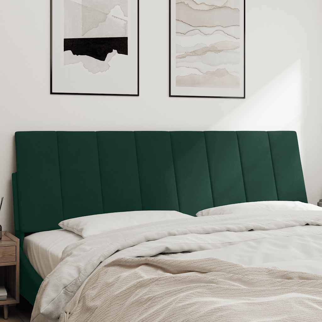 Almofadão de cabeceira hanko 160 cm veludo verde-escuro