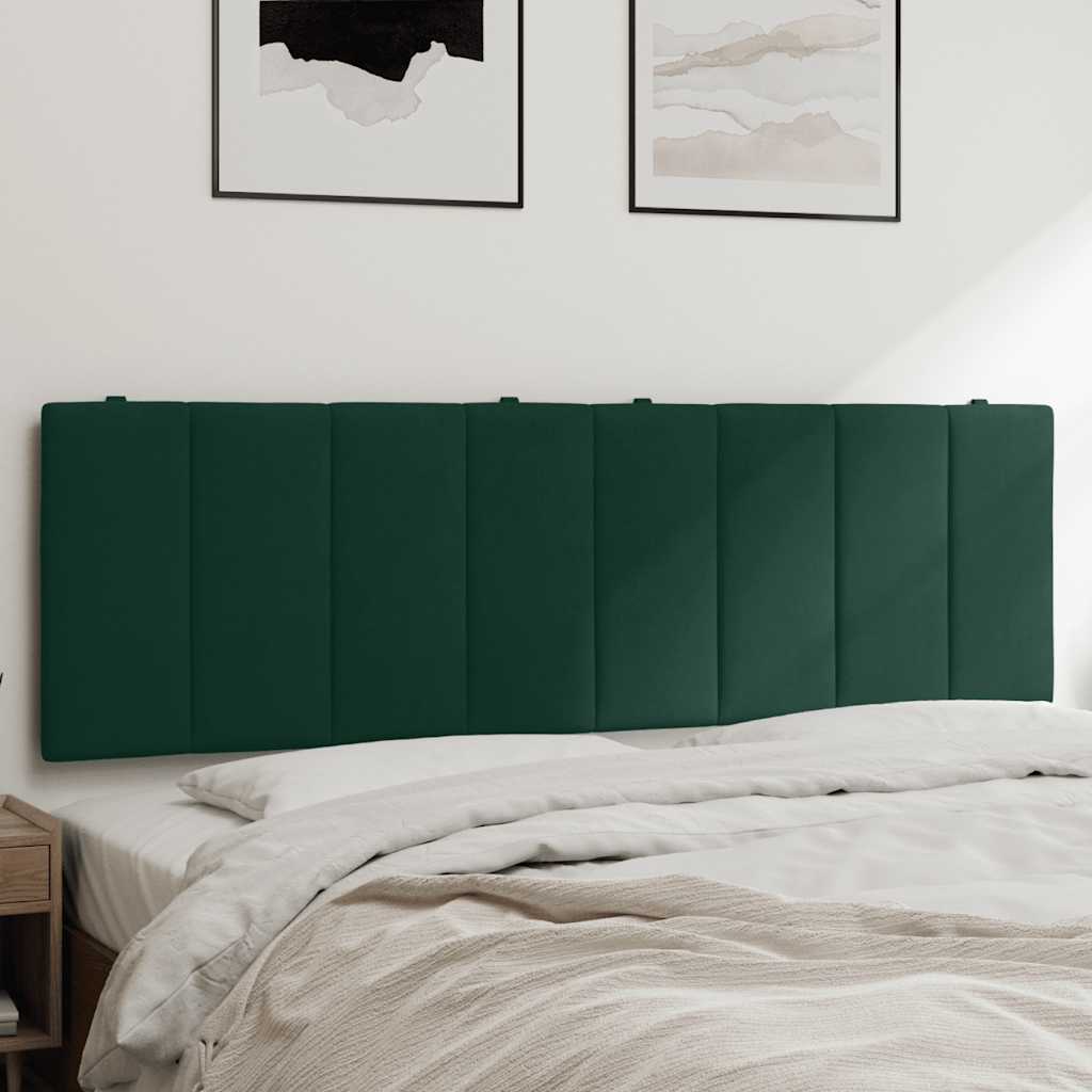 Almofadão de cabeceira hanko 160 cm veludo verde-escuro