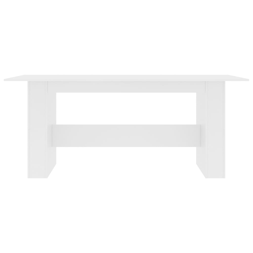 Mesa de jantar 180x90x76 cm derivados de madeira branco