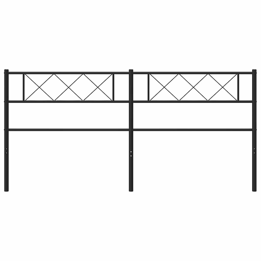 Cabeceira de substituição 200 cm metal preto