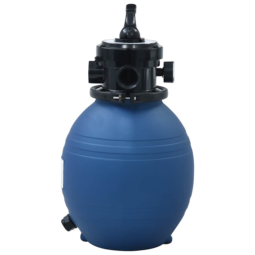 Filtro de areia p/ piscina válvula de 4 posições azul 300 mm