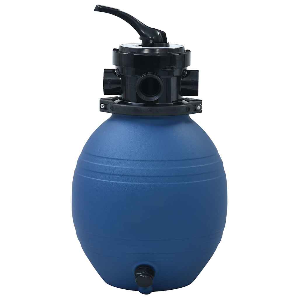 Filtro de areia p/ piscina válvula de 4 posições azul 300 mm