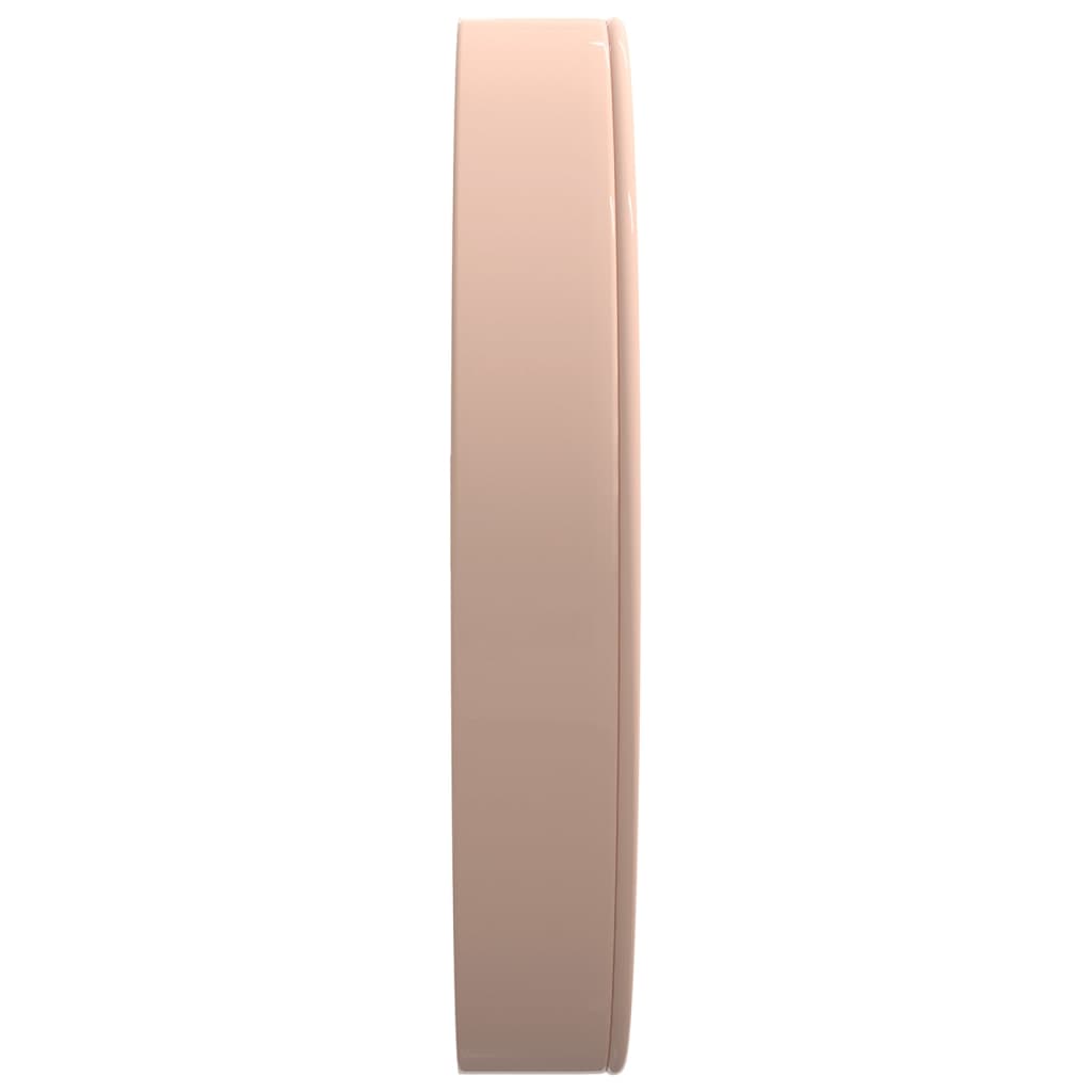 Relógio de parede ø29,5cm poliestireno e vidro dourado e branco