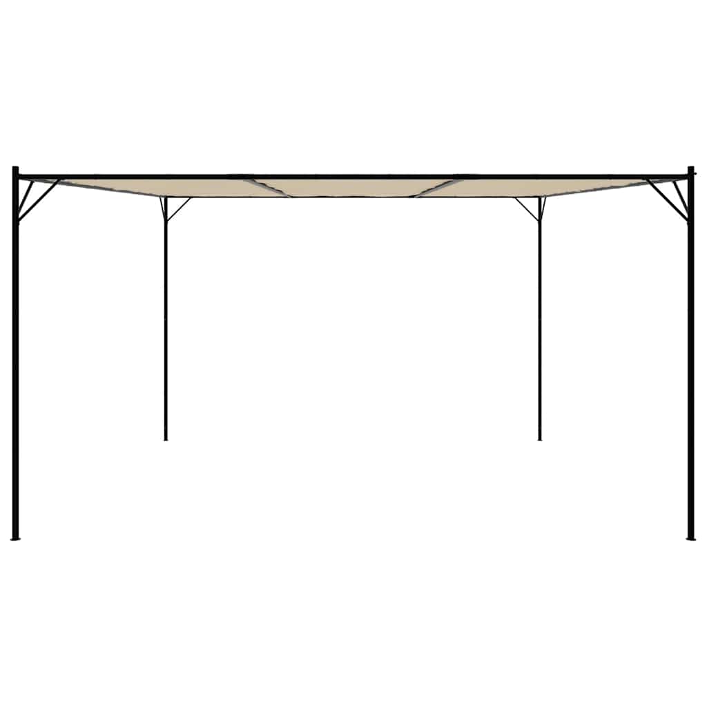 Gazebo 4x4 m 180 g/m² tecido e aço bege