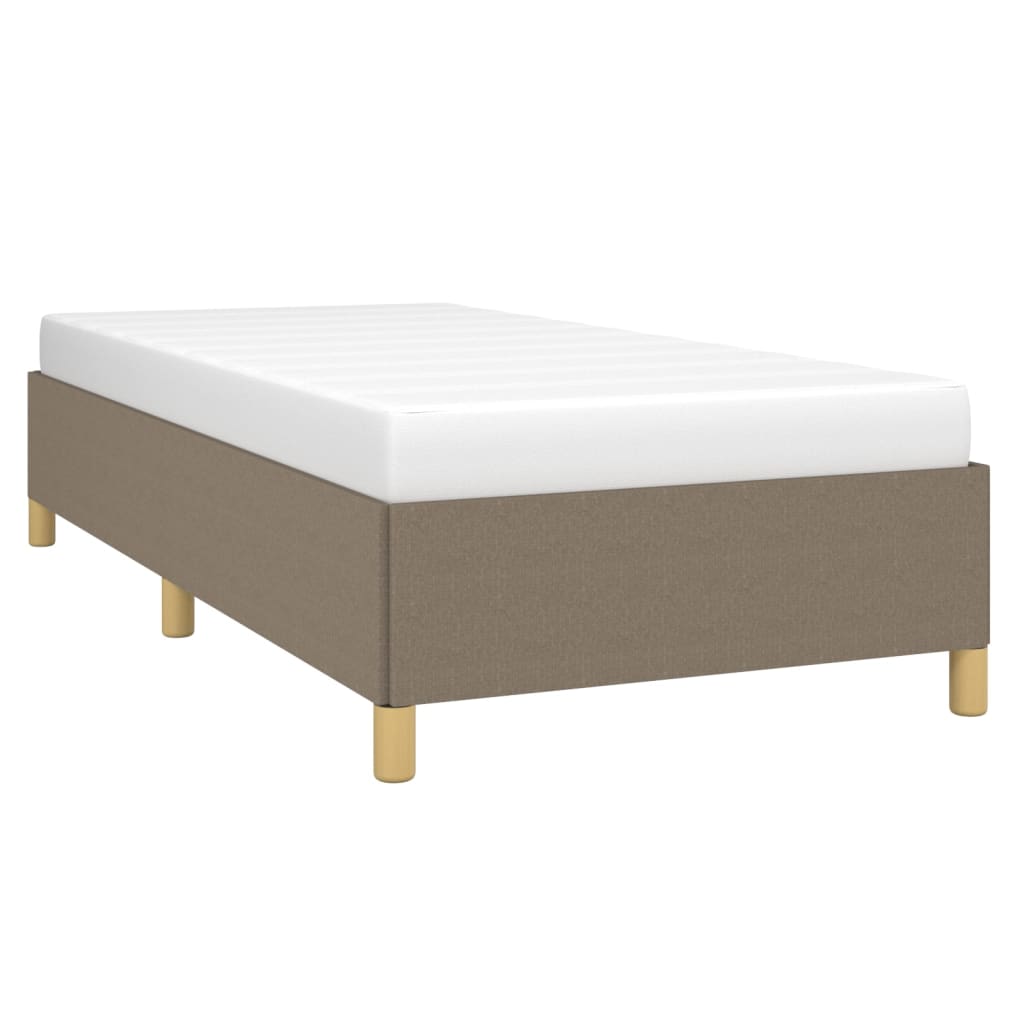 Estrutura de cama sem colchão 90x190 cm tecido cinzento