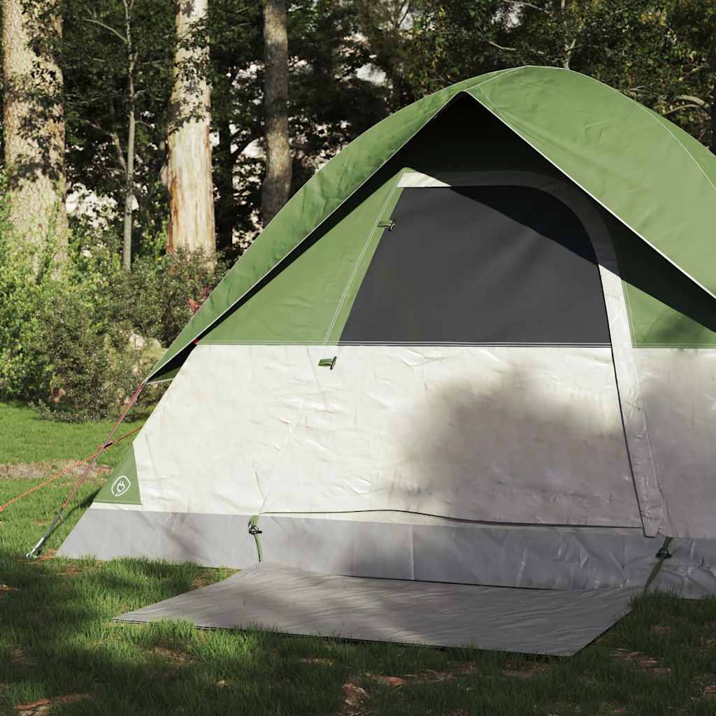 Tenda de campismo cúpula para 2 pessoas impermeável verde