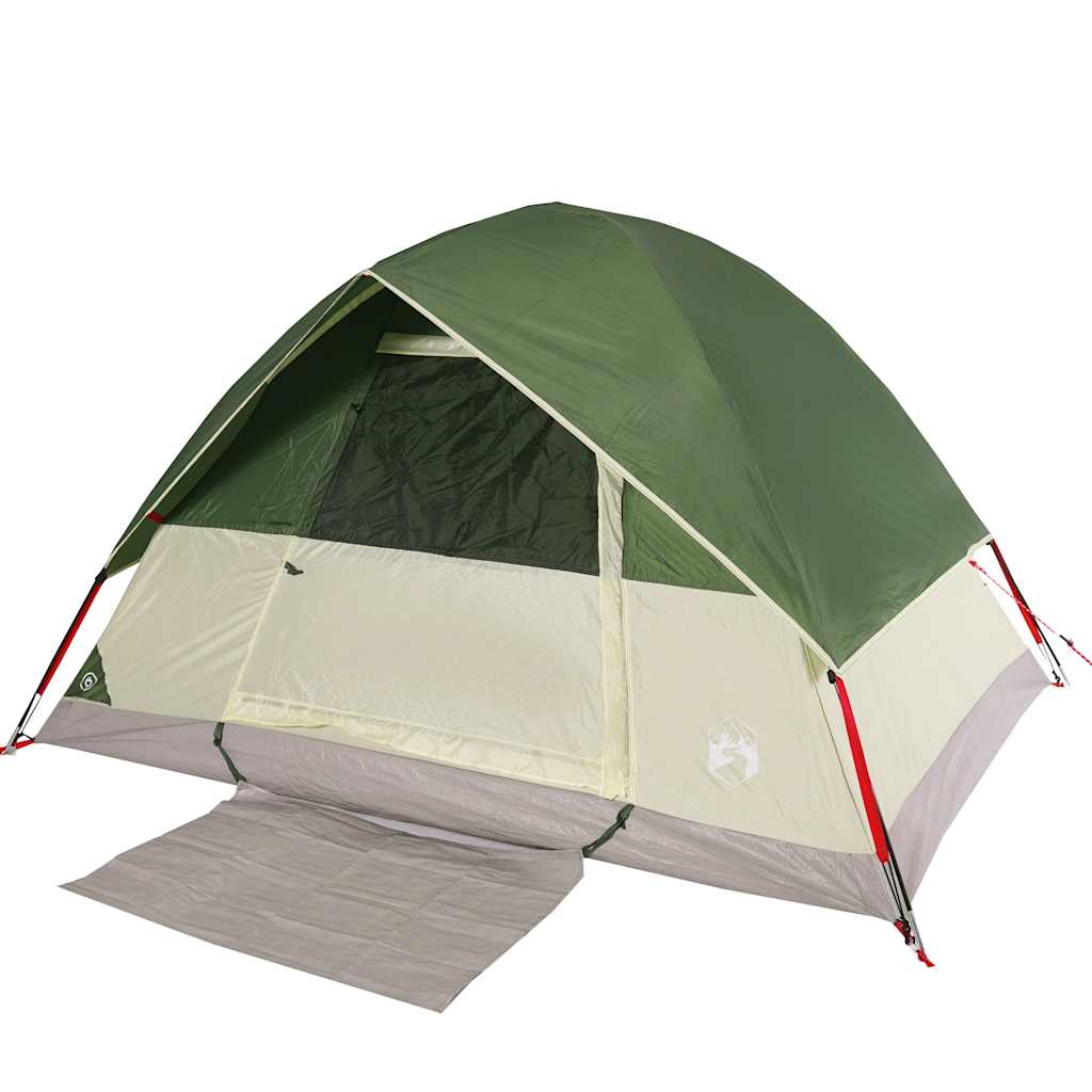 Tenda de campismo cúpula para 2 pessoas impermeável verde