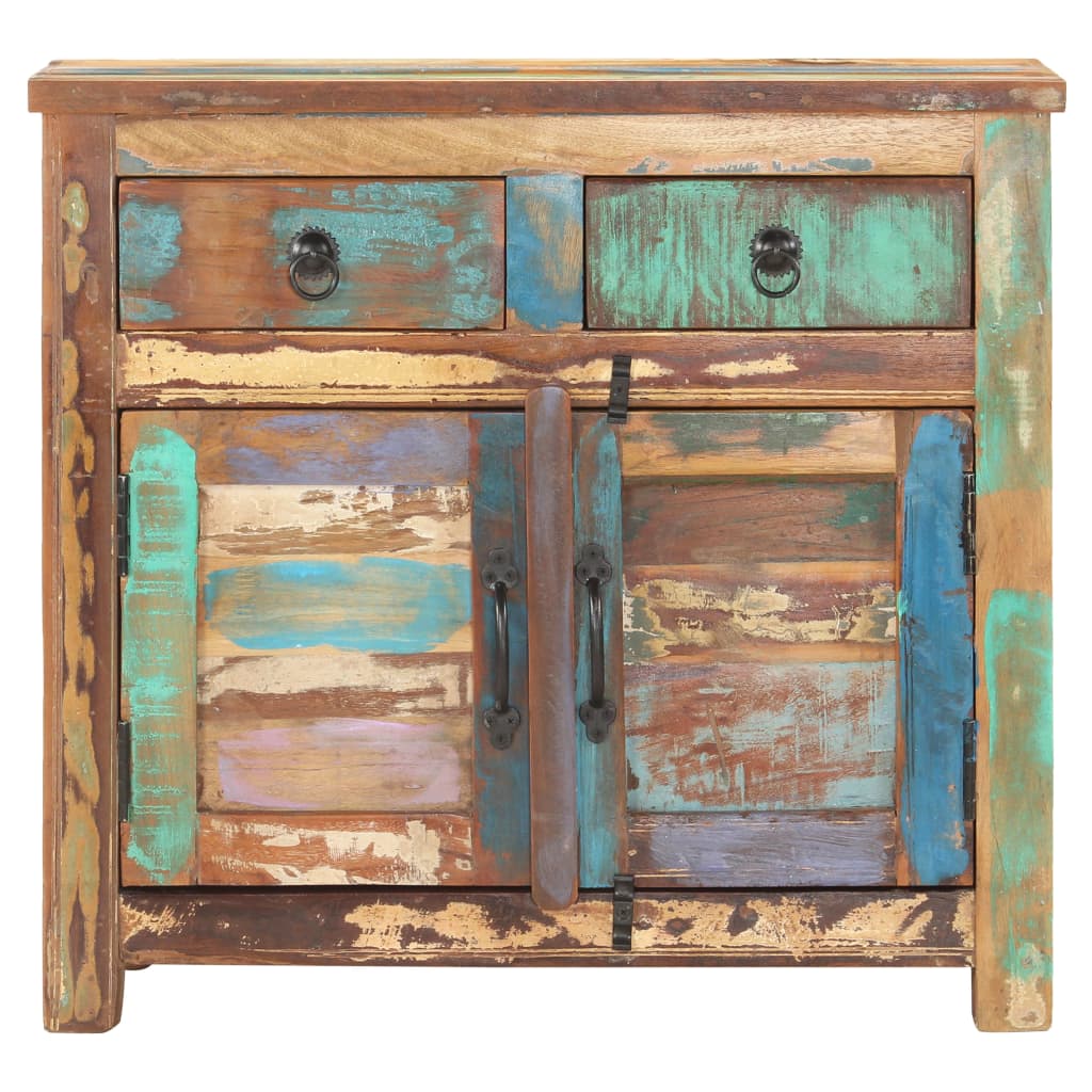 Aparador 70x35x65 cm madeira recuperada maciça