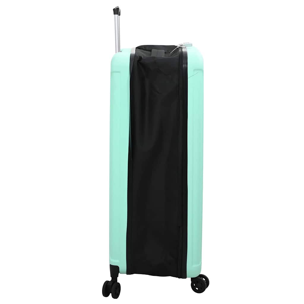 Mala com bloqueio verde menta 50 x 30 x 76 cm plástico ABS