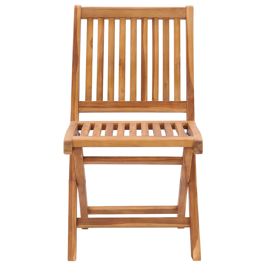 Cadeiras de jardim dobráveis 4 pcs madeira de teca maciça