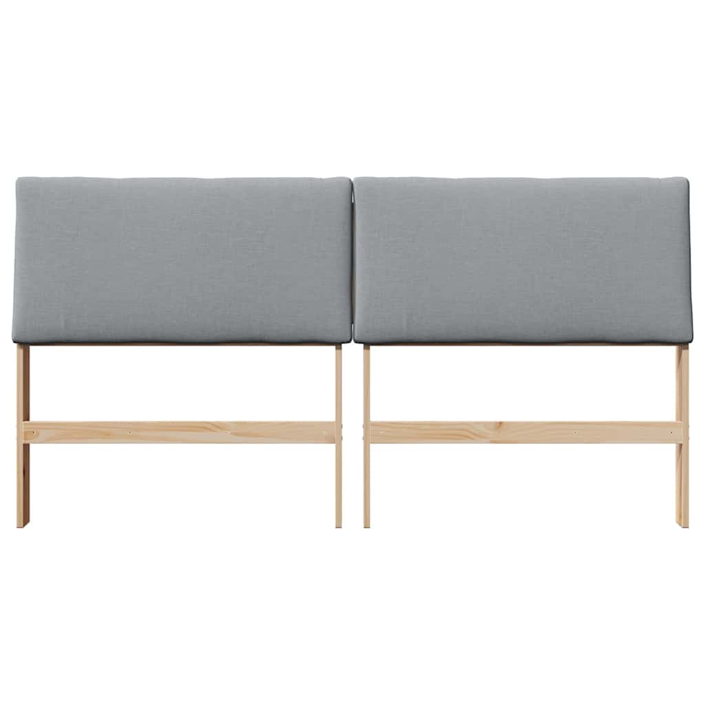 Cabeceira estofada cinzento-claro 200 cm