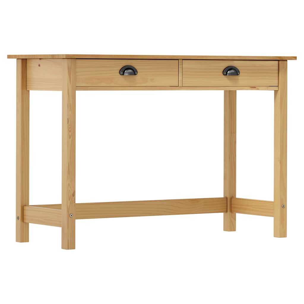 Mesa consola hill c/ 2 gavetas 110x45x74 cm pinho maciço
