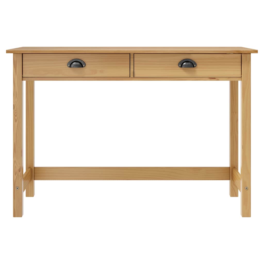 Mesa consola hill c/ 2 gavetas 110x45x74 cm pinho maciço