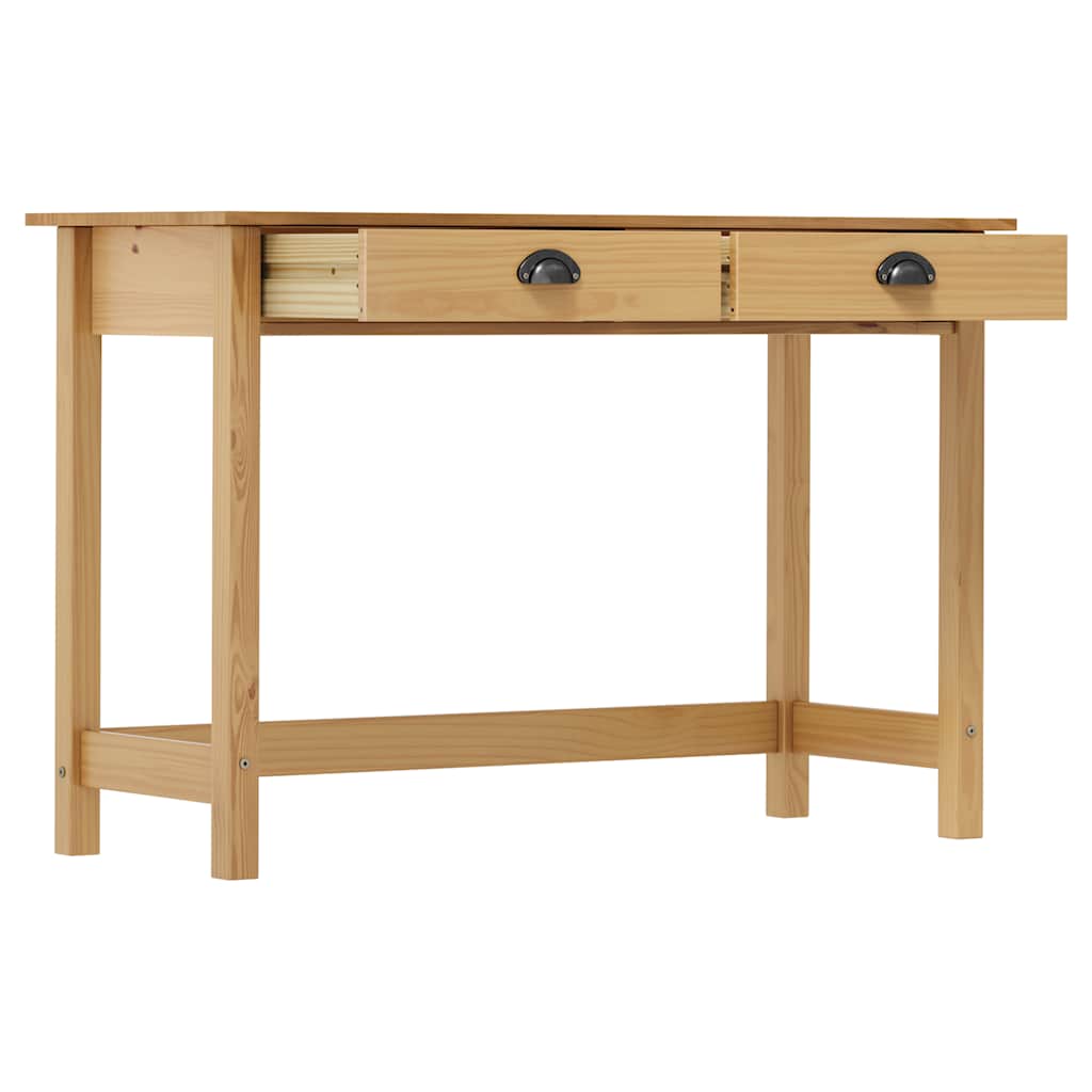 Mesa consola hill c/ 2 gavetas 110x45x74 cm pinho maciço
