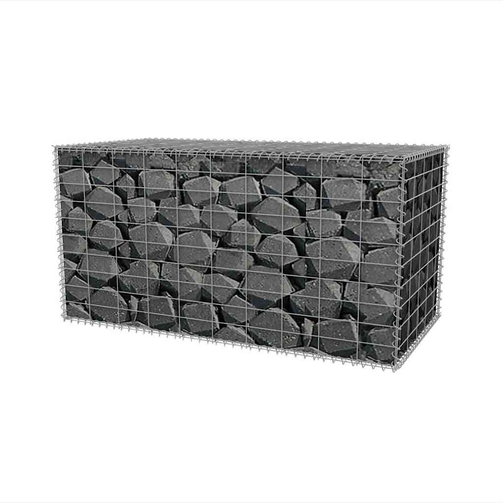 Cesto gabião aço galvanizado 100x50x50 cm
