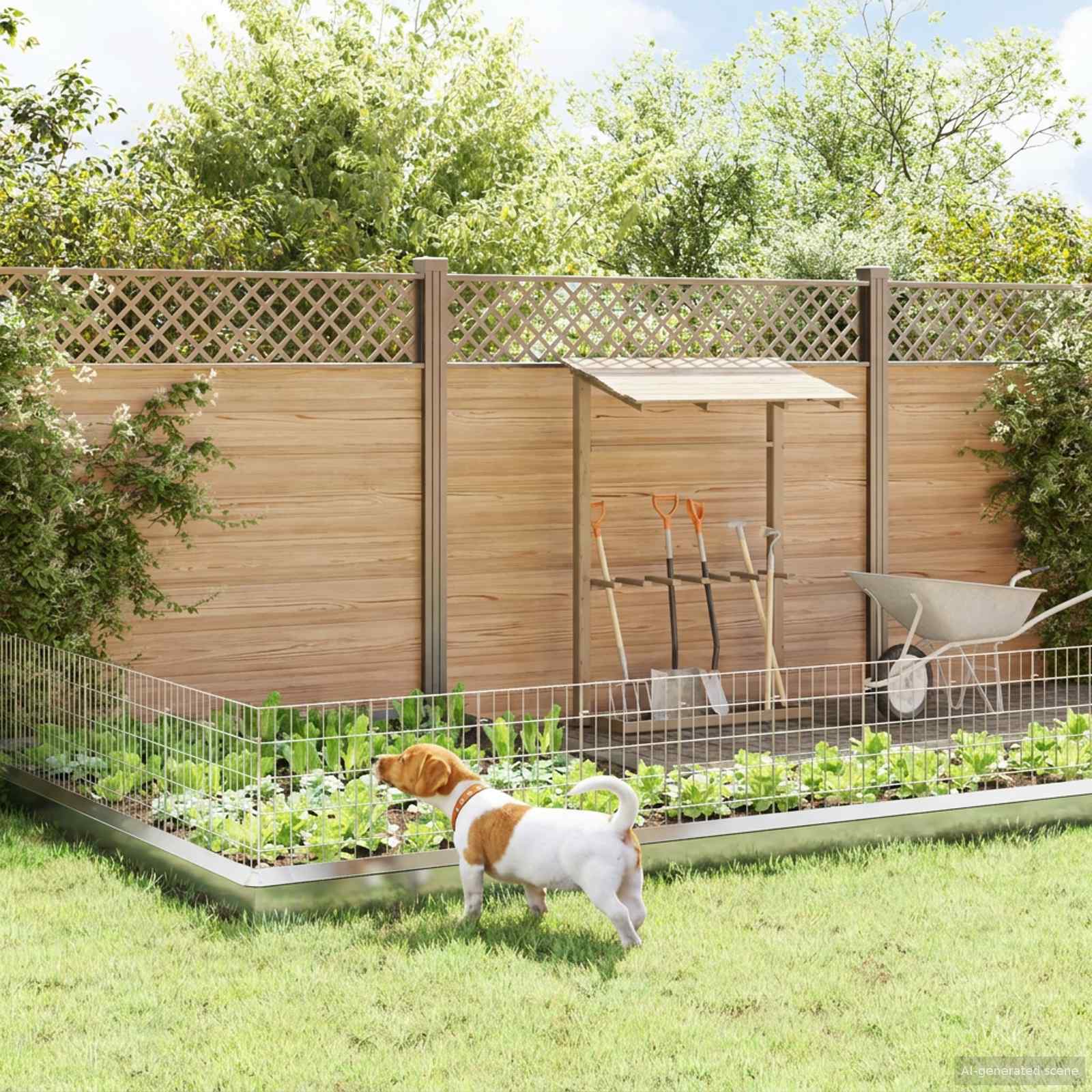 Cerca de jardim com estacas 48 unid. 35 x 50 cm aço galvanizado