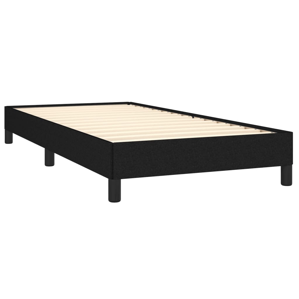 Estrutura de cama sem colchão 90x190 cm tecido preto