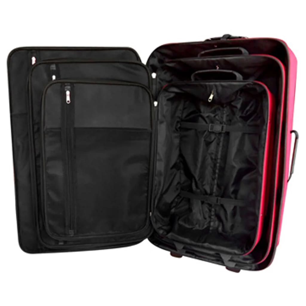Conjunto malas de viagem 5 pcs vermelho