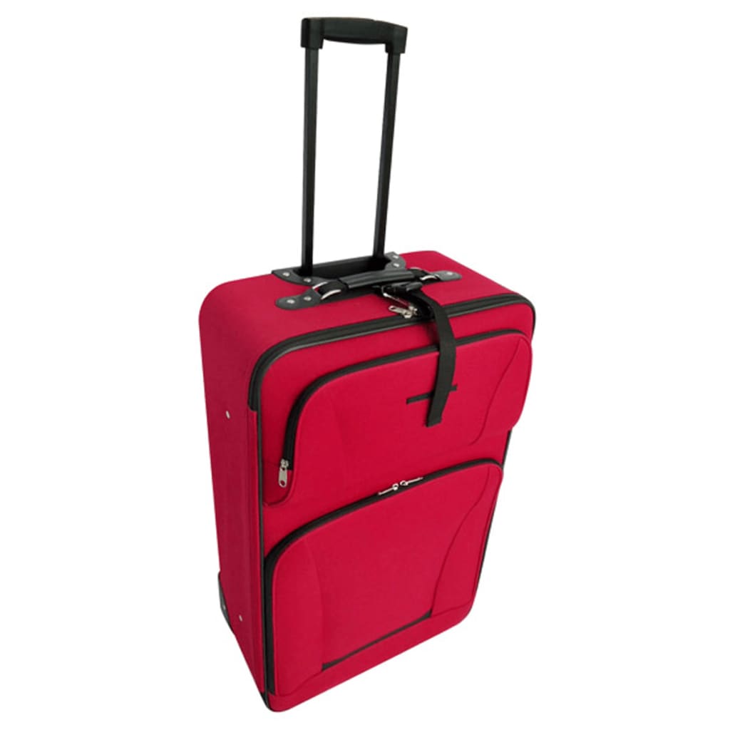 Conjunto malas de viagem 5 pcs vermelho