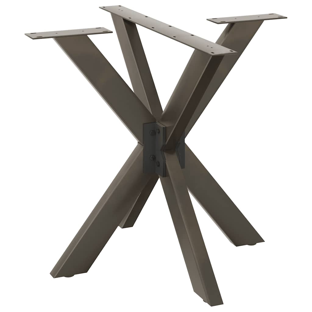 Pé de mesa de jantar em formato de aranha, preto, 85x85x(72-73) cm, aço