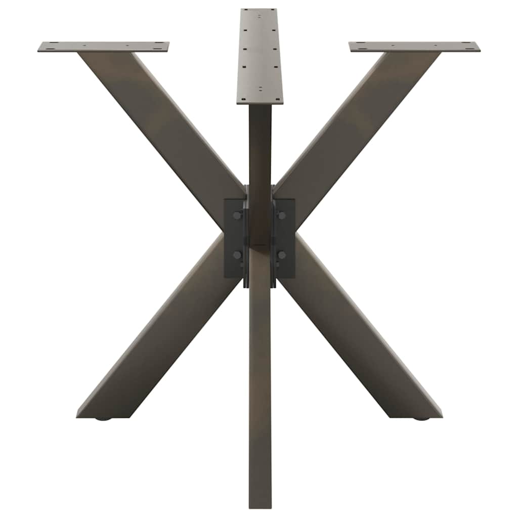 Pé de mesa de jantar em formato de aranha, preto, 85x85x(72-73) cm, aço