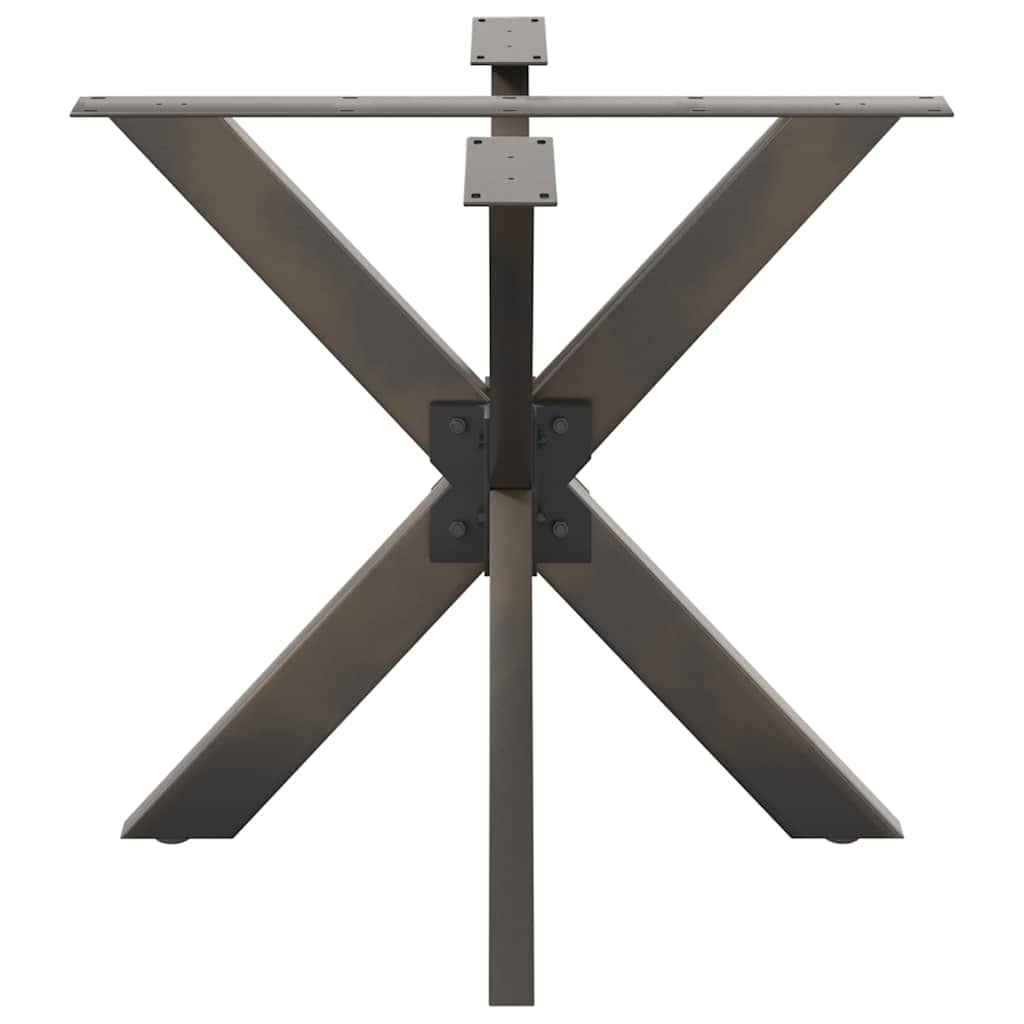Pé de mesa de jantar em formato de aranha, preto, 85x85x(72-73) cm, aço