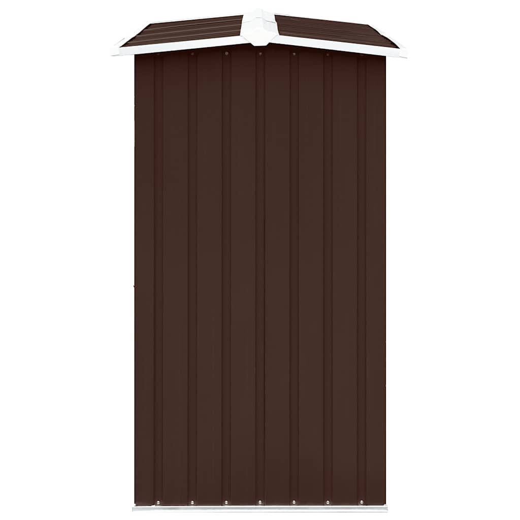 Abrigo para arrumação de troncos aço 172x91x154 cm castanho