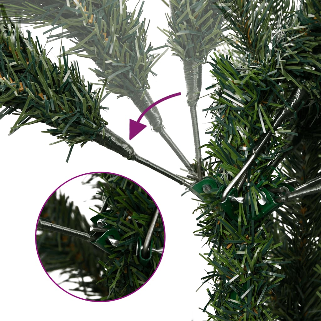 Árvore de natal artificial articulada c/ pinhas e bagas 150 cm