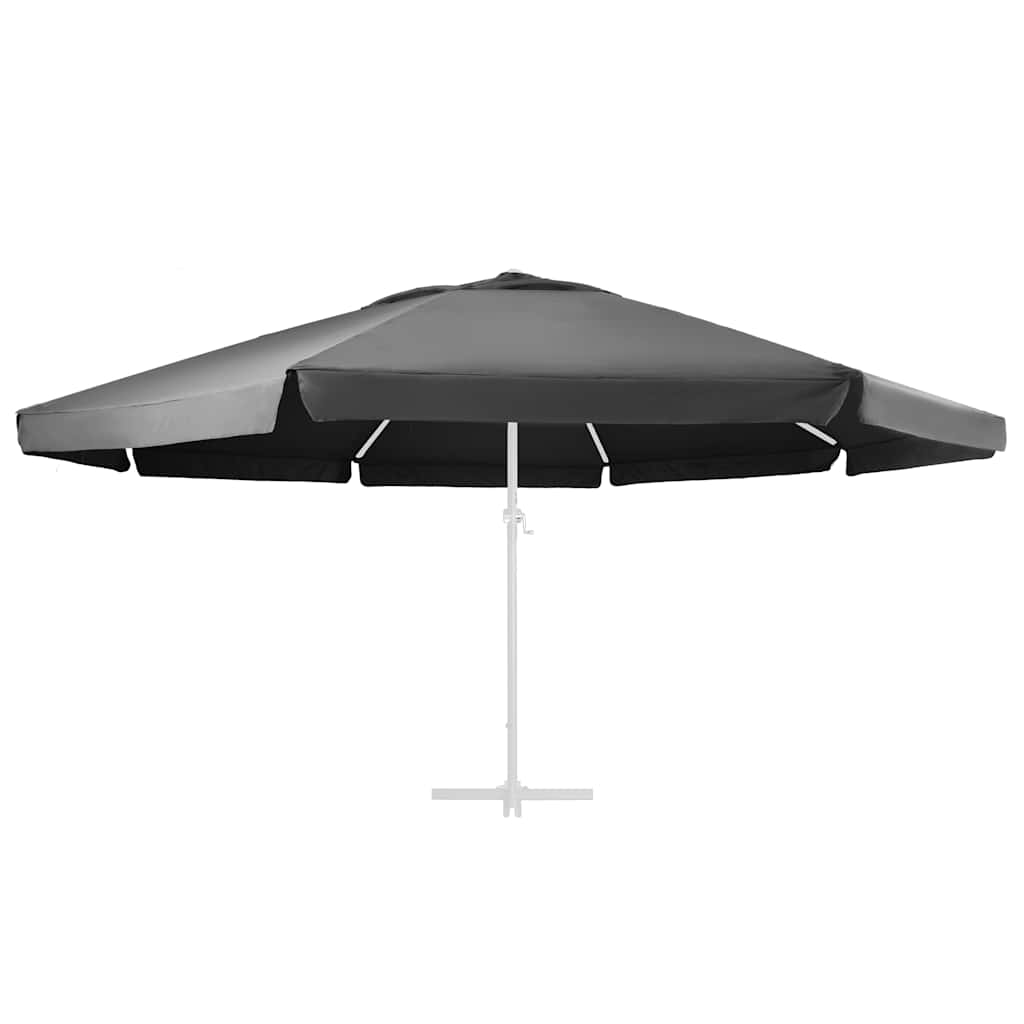 Tecido de substituição p/ guarda-sol exterior 610 cm antracite