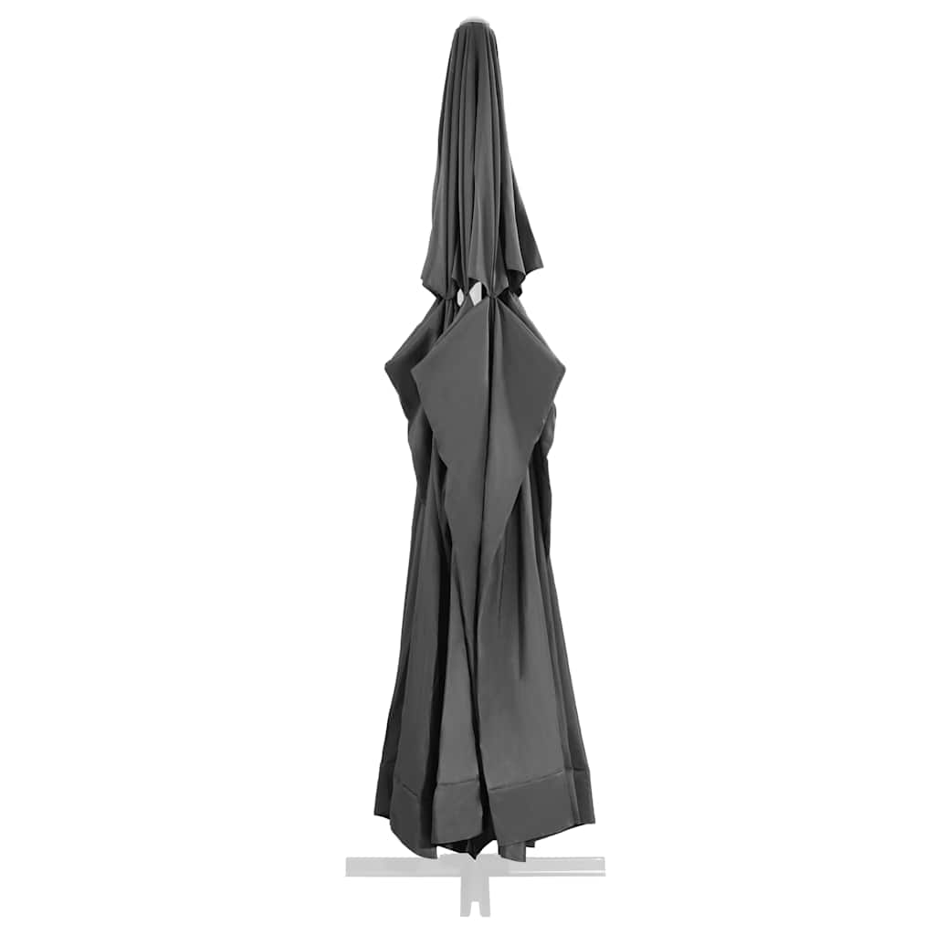 Tecido de substituição p/ guarda-sol exterior 610 cm antracite