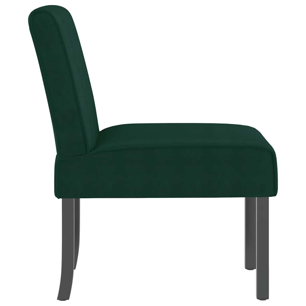 Cadeirão veludo verde-escuro