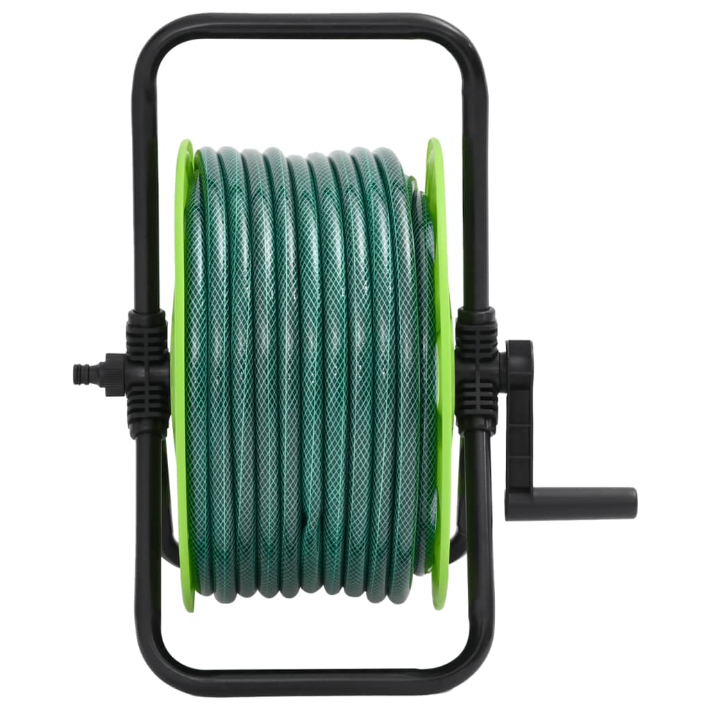 Enrolador independente com mangueira de 20 m PVC verde