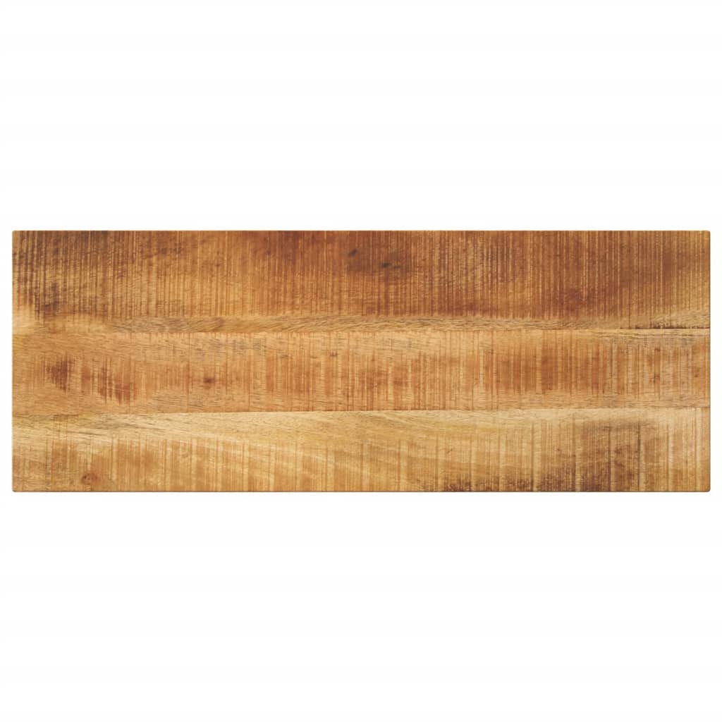 Tampo de mesa retangular 80x20x2,5 cm mangueira áspera maciça