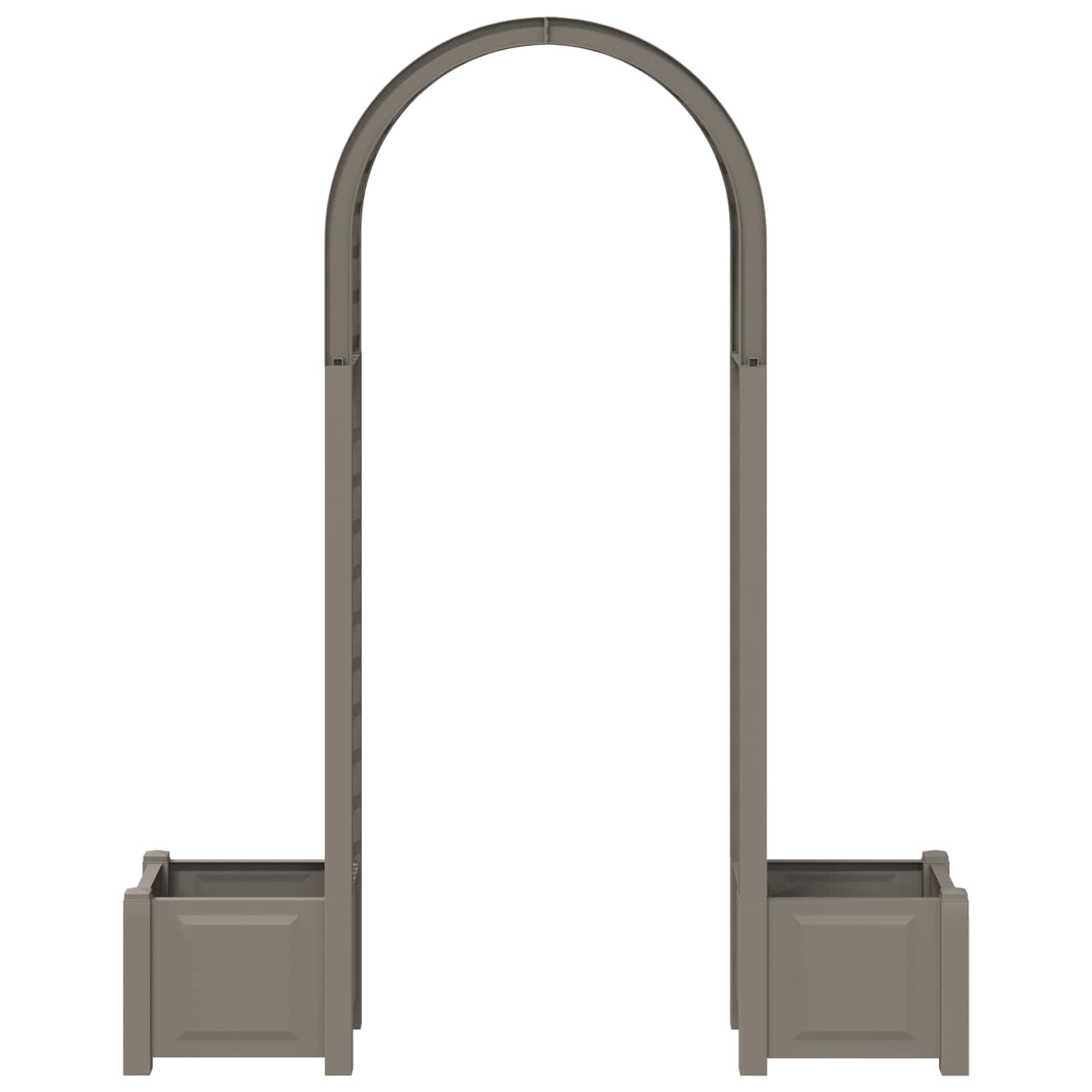 Arco de rosas com vaso cinzento 168,5 x 43 x 207 cm PP