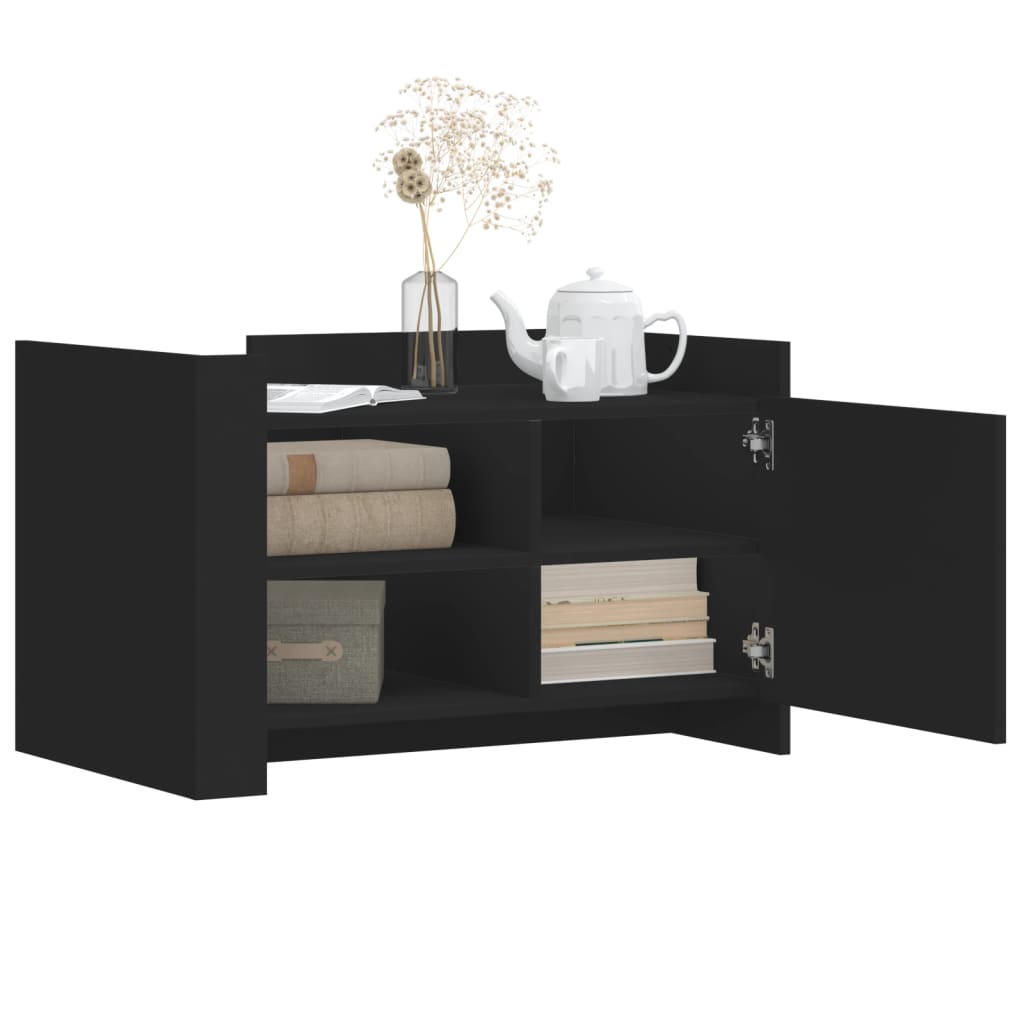 Mesa de centro 80x50x50 cm derivados de madeira preto