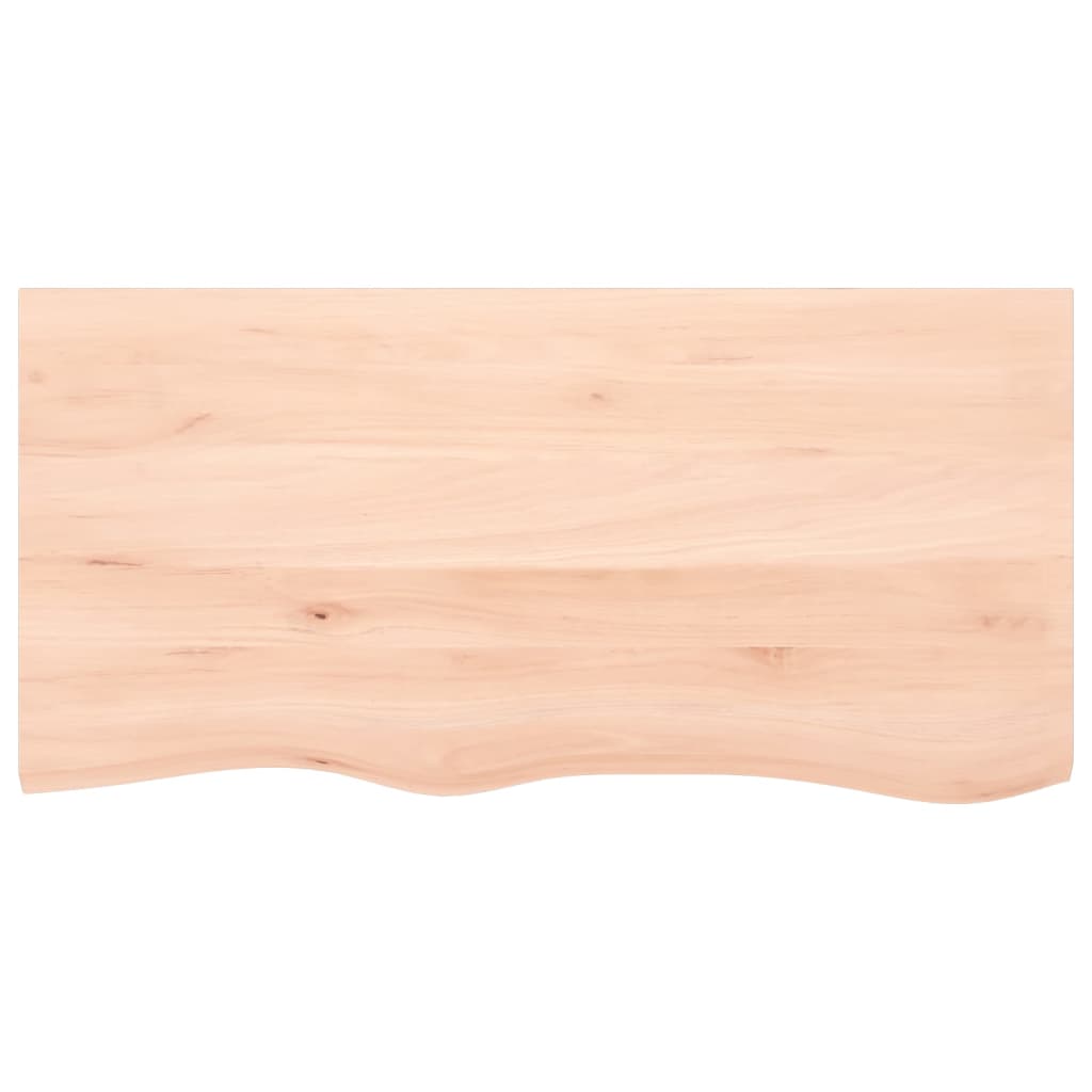 Prateleira de parede 100x50x(2-4)cm carvalho maciço não tratado