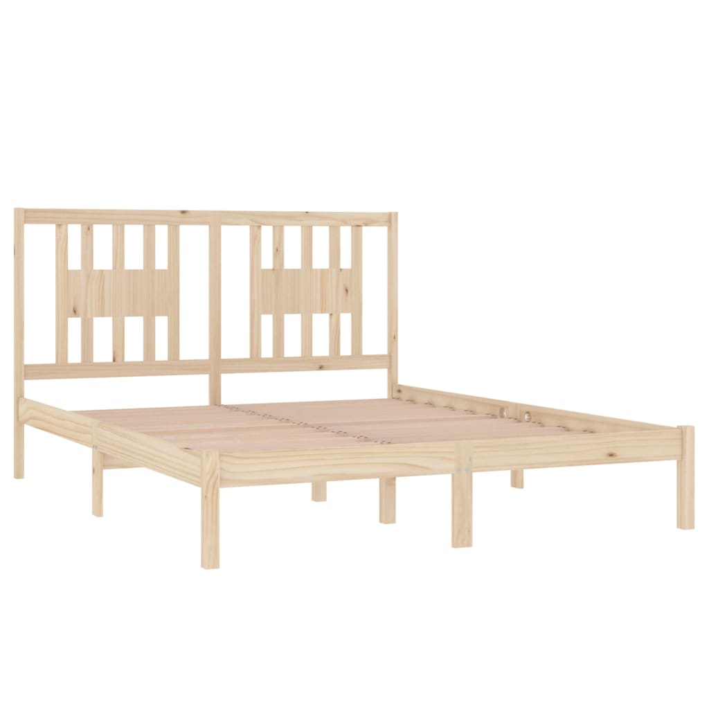 Estrutura de cama 160x200 cm pinho maciço